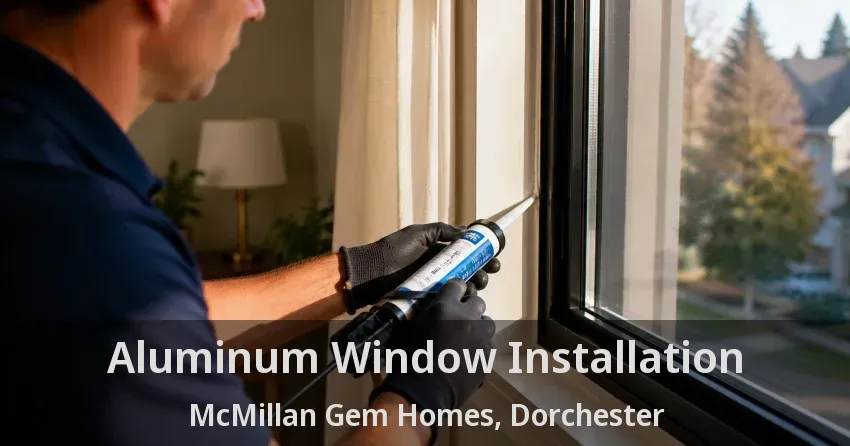 Aluminum Window Installation McMillan Gem Homes, Dorchester - ON