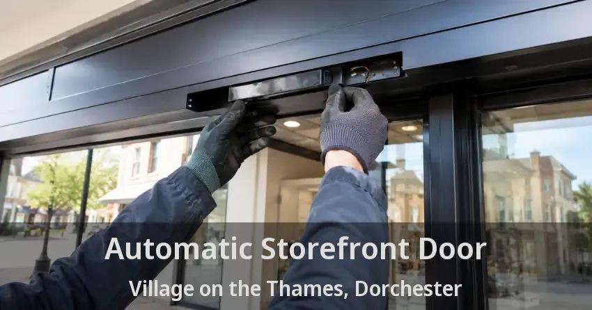 Automatic Storefront Door Village on the Thames, Dorchester - ON