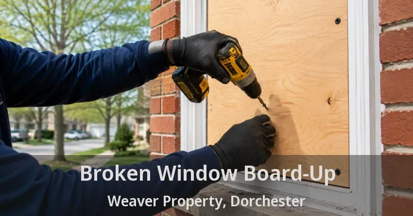 Broken Window Board-Up Weaver Property, Dorchester - ON