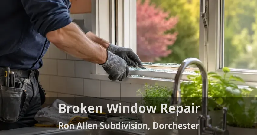 Broken Window Repair Ron Allen Subdivision, Dorchester - ON