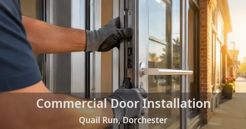 Commercial Door Installation Quail Run, Dorchester - ON