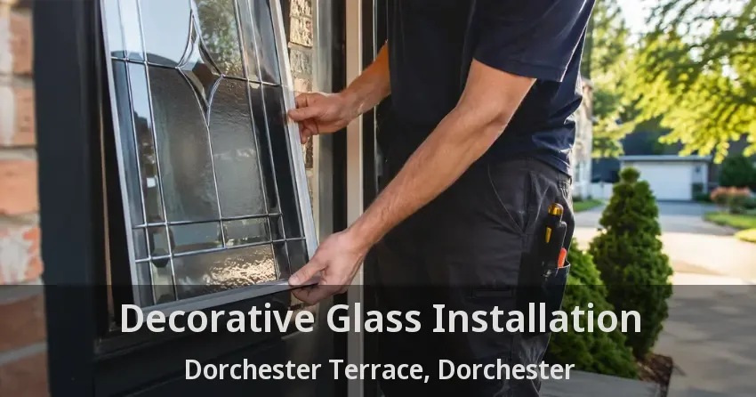 Decorative Glass Installation Dorchester Terrace, Dorchester - ON