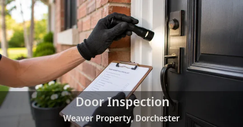 Door Inspection Weaver Property, Dorchester - ON