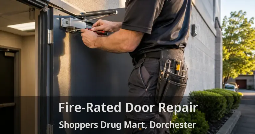 Fire-Rated Door Repair Shoppers Drug Mart, Dorchester - ON