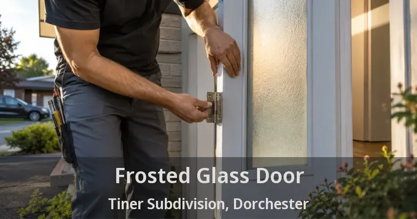 Frosted Glass Door Tiner Subdivision, Dorchester - ON