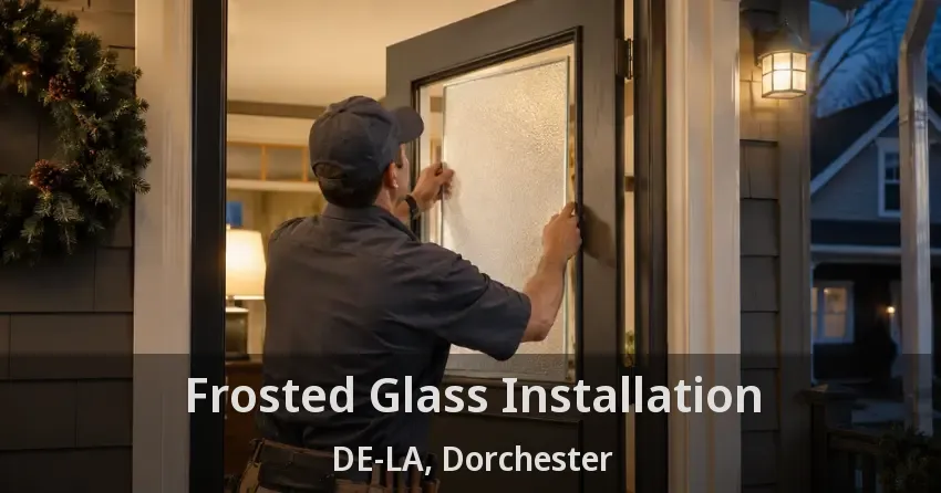 Frosted Glass Installation DE-LA, Dorchester - ON
