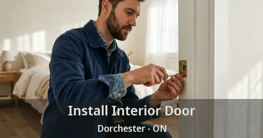 Install Interior Door Dorchester - ON