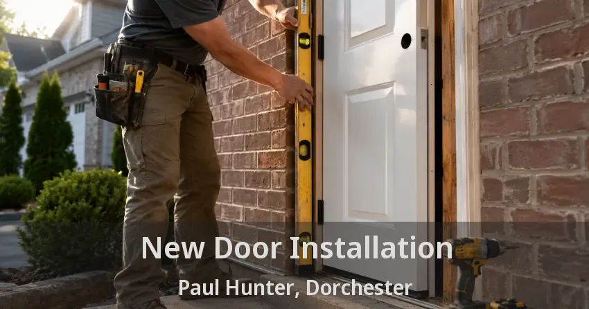 New Door Installation Paul Hunter, Dorchester - ON