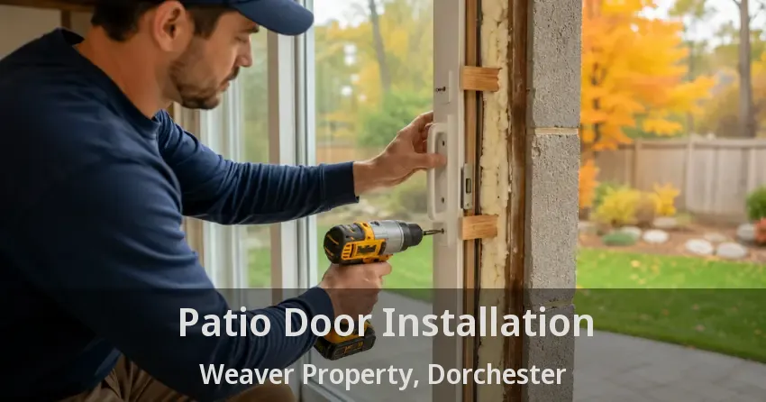 Patio Door Installation Weaver Property, Dorchester - ON