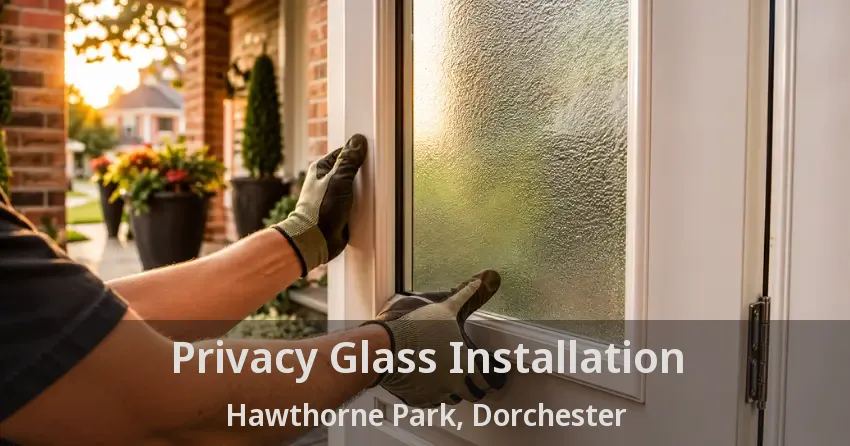 Privacy Glass Installation Hawthorne Park, Dorchester - ON