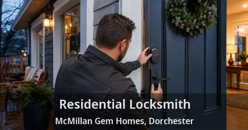 Residential Locksmith McMillan Gem Homes, Dorchester - ON