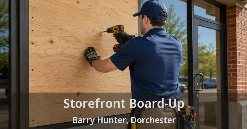 Storefront Board-Up Barry Hunter, Dorchester - ON