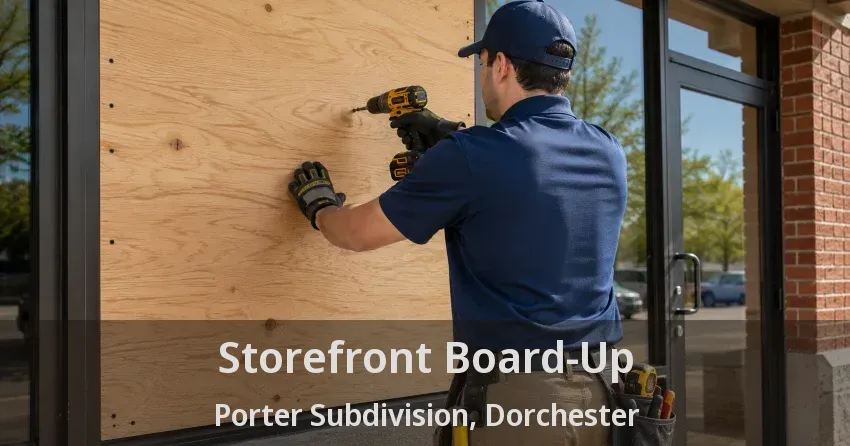 Storefront Board-Up Porter Subdivision, Dorchester - ON