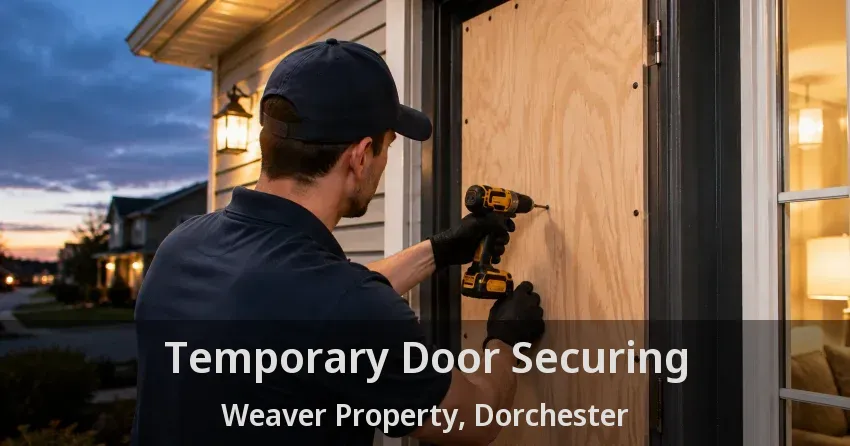 Temporary Door Securing Weaver Property, Dorchester - ON