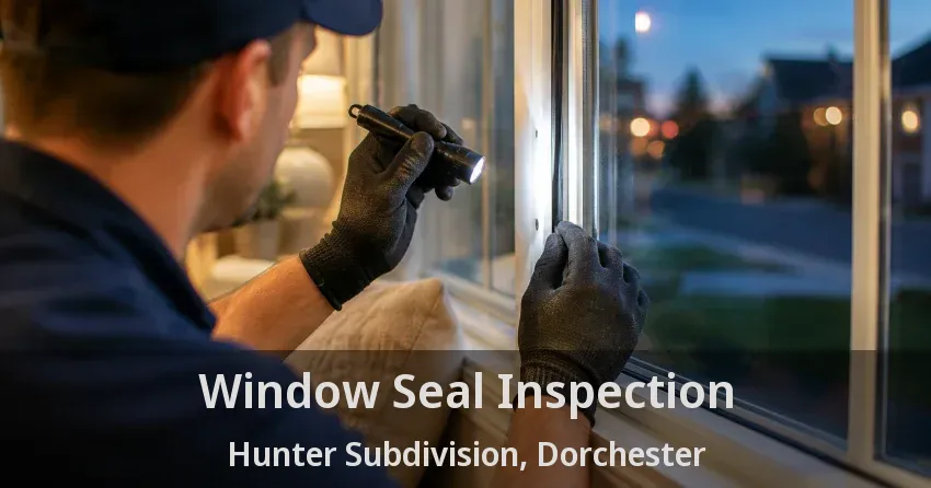 Window Seal Inspection Hunter Subdivision, Dorchester - ON
