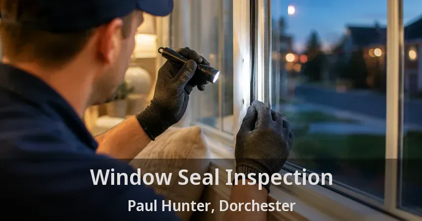 Window Seal Inspection Paul Hunter, Dorchester - ON