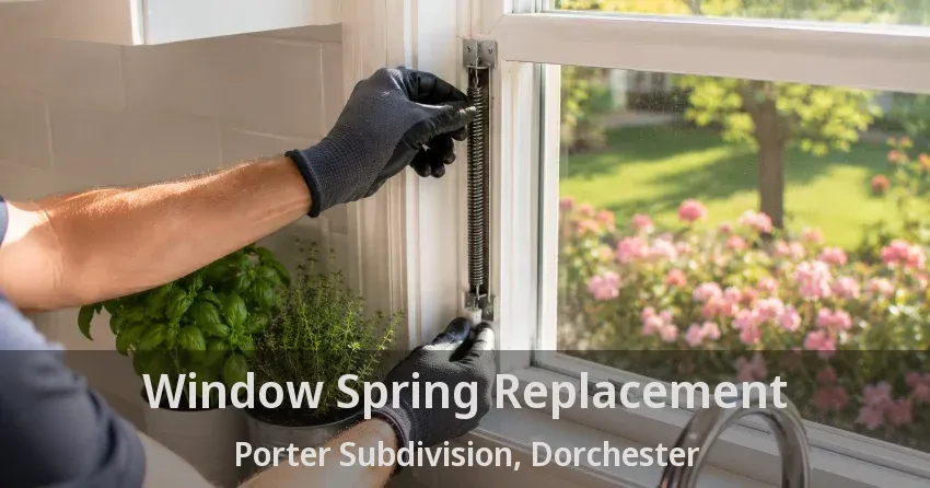 Window Spring Replacement Porter Subdivision, Dorchester - ON