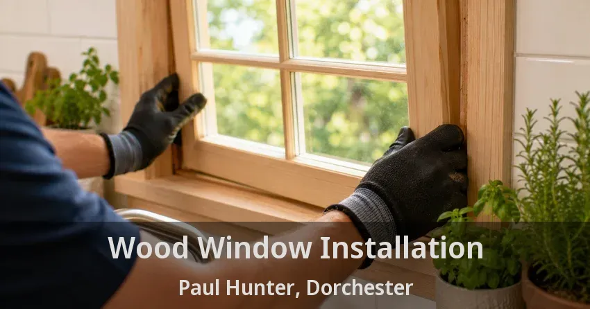 Wood Window Installation Paul Hunter, Dorchester - ON