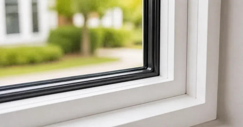 technician repairing window and door hardware in Dorchester home