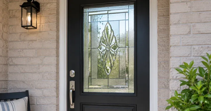 technician replacing a cracked decorative glass panel in Tiner Subdivision, Dorchester