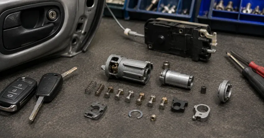 technician testing a car key fob during Car Lock Repair Tiner Subdivision, Dorchester