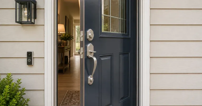 energy-efficient exterior door upgrade installation in Dorchester