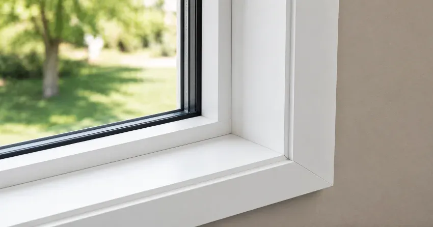 large picture window installed in a living room in House/Shenouda, Dorchester